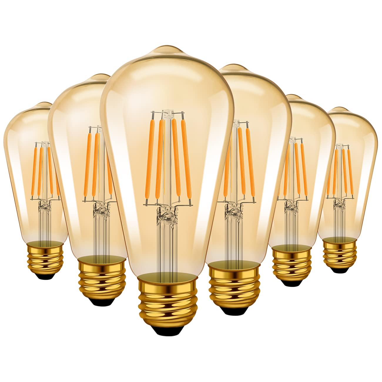 LVWIT Vintage Edison Light Bulb ST21 LED Filament Bulb 5.5W(40
